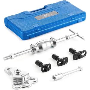 imageOrion Motor Tech Rear Axle Bearing Puller Tool Set Rear Axle Bearing Remover Set Rear Axle Bearing Removal Tool Kit with 3 Sizes 114 to 178 1516 to 238 amp 138 to 278Puller Adapter and Hammer Set