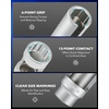 image:imageOrion Motor Tech 12pc Oxygen Sensor Socket Set O2 Sensor Removal Tool and Thread Chaser Set with 22mm 27mm 29mm 78 1116 Sockets 12 38 Drive for Oil Pressure Vacuum Thermal Oxygen Sensors7 Pcs