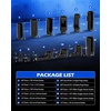 image:imageOrion Motor Tech 12pc Oxygen Sensor Socket Set O2 Sensor Removal Tool and Thread Chaser Set with 22mm 27mm 29mm 78 1116 Sockets 12 38 Drive for Oil Pressure Vacuum Thermal Oxygen Sensors12 Pcs