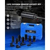 image:imageOrion Motor Tech 12pc Oxygen Sensor Socket Set O2 Sensor Removal Tool and Thread Chaser Set with 22mm 27mm 29mm 78 1116 Sockets 12 38 Drive for Oil Pressure Vacuum Thermal Oxygen Sensors12 Pcs