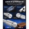 image:imageOrion Motor Tech Locking Hitch Pin Fits 2 amp 25 Receiver with 58 Diameter Hitch Pin Lock AntiTheft Steel Hitch Pin Lock with Key for Class III IV AntiRattle Trailer Hitch Pin SilverSilver
