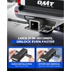 image:imageOrion Motor Tech Locking Hitch Pin Fits 2 amp 25 Receiver with 58 Diameter Hitch Pin Lock AntiTheft Steel Hitch Pin Lock with Key for Class III IV AntiRattle Trailer Hitch Pin SilverBlack