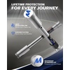 image:imageOrion Motor Tech Locking Hitch Pin Fits 2 amp 25 Receiver with 58 Diameter Hitch Pin Lock AntiTheft Steel Hitch Pin Lock with Key for Class III IV AntiRattle Trailer Hitch Pin SilverSilver