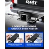 image:imageOrion Motor Tech Locking Hitch Pin Fits 2 amp 25 Receiver with 58 Diameter Hitch Pin Lock AntiTheft Steel Hitch Pin Lock with Key for Class III IV AntiRattle Trailer Hitch Pin SilverSilver