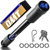 image:imageOrion Motor Tech Locking Hitch Pin Fits 2 amp 25 Receiver with 58 Diameter Hitch Pin Lock AntiTheft Steel Hitch Pin Lock with Key for Class III IV AntiRattle Trailer Hitch Pin SilverBlack