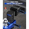 image:imageOrion Motor Tech Locking Hitch Pin Fits 2 amp 25 Receiver with 58 Diameter Hitch Pin Lock AntiTheft Steel Hitch Pin Lock with Key for Class III IV AntiRattle Trailer Hitch Pin SilverBlack