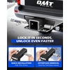 image:imageOrion Motor Tech Locking Hitch Pin Fits 2 amp 25 Receiver with 58 Diameter Hitch Pin Lock AntiTheft Steel Hitch Pin Lock with Key for Class III IV AntiRattle Trailer Hitch Pin SilverSilver