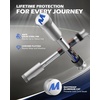 image:imageOrion Motor Tech Locking Hitch Pin Fits 2 amp 25 Receiver with 58 Diameter Hitch Pin Lock AntiTheft Steel Hitch Pin Lock with Key for Class III IV AntiRattle Trailer Hitch Pin SilverSilver
