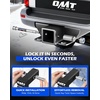 image:imageOrion Motor Tech Locking Hitch Pin Fits 2 amp 25 Receiver with 58 Diameter Hitch Pin Lock AntiTheft Steel Hitch Pin Lock with Key for Class III IV AntiRattle Trailer Hitch Pin SilverSilver
