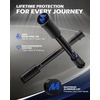 image:imageOrion Motor Tech Locking Hitch Pin Fits 2 amp 25 Receiver with 58 Diameter Hitch Pin Lock AntiTheft Steel Hitch Pin Lock with Key for Class III IV AntiRattle Trailer Hitch Pin SilverBlack