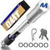 image:imageOrion Motor Tech Locking Hitch Pin Fits 2 amp 25 Receiver with 58 Diameter Hitch Pin Lock AntiTheft Steel Hitch Pin Lock with Key for Class III IV AntiRattle Trailer Hitch Pin SilverSilver