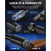 image:imageOrion Motor Tech Locking Hitch Pin Fits 2 amp 25 Receiver with 58 Diameter Hitch Pin Lock AntiTheft Steel Hitch Pin Lock with Key for Class III IV AntiRattle Trailer Hitch Pin SilverBlack