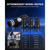 image:imageOrion Motor Tech M12x125 Spline Lug Nuts with Cone Seat Wheel Accessories Compatible with 19932022 Nissan Altima 19882022 Nissan Maxima 19972023 Subaru Forester Aftermarket Wheel Set of 20Black