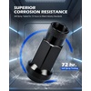 image:imageOrion Motor Tech M12x125 Spline Lug Nuts with Cone Seat Wheel Accessories Compatible with 19932022 Nissan Altima 19882022 Nissan Maxima 19972023 Subaru Forester Aftermarket Wheel Set of 20Black