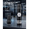 image:imageOrion Motor Tech M12x125 Spline Lug Nuts with Cone Seat Wheel Accessories Compatible with 19932022 Nissan Altima 19882022 Nissan Maxima 19972023 Subaru Forester Aftermarket Wheel Set of 20Black