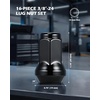image:imageOrion Motor Tech M12x125 Spline Lug Nuts with Cone Seat Wheel Accessories Compatible with 19932022 Nissan Altima 19882022 Nissan Maxima 19972023 Subaru Forester Aftermarket Wheel Set of 20Black