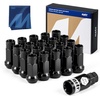image:imageOrion Motor Tech M12x125 Spline Lug Nuts with Cone Seat Wheel Accessories Compatible with 19932022 Nissan Altima 19882022 Nissan Maxima 19972023 Subaru Forester Aftermarket Wheel Set of 20Black