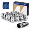 image:imageOrion Motor Tech M12x125 Spline Lug Nuts with Cone Seat Wheel Accessories Compatible with 19932022 Nissan Altima 19882022 Nissan Maxima 19972023 Subaru Forester Aftermarket Wheel Set of 20Silver