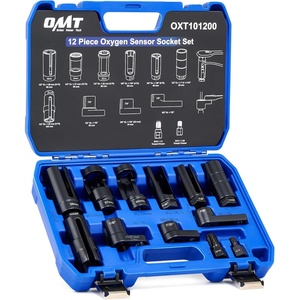 image:imageOrion Motor Tech 12pc Oxygen Sensor Socket Set O2 Sensor Removal Tool and Thread Chaser Set with 22mm 27mm 29mm 78 1116 Sockets 12 38 Drive for Oil Pressure Vacuum Thermal Oxygen Sensors12 Pcs