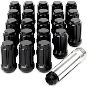 image:image12x20 Lug Nuts 1220 Wheel Lug Nuts Compatible with Ford F150 Explorer Mustang Honda Accord Civic Fit Jeep Grand Cherokee Liberty Wrangler Hyundai Tucson amp More Set of 23 Black