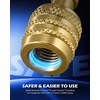image:imageOrion Motor Tech R410a Adapter 516 Female to 14 Male Air Conditioner amp Hose Connectors for R410a Refrigerant Mini Split HVAC Recharging amp More Set of 4 Angled AdaptersR32  R454B