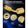 image:imageOrion Motor Tech R410a Adapter 516 Female to 14 Male Air Conditioner amp Hose Connectors for R410a Refrigerant Mini Split HVAC Recharging amp More Set of 4 Angled AdaptersR410a