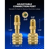 image:imageOrion Motor Tech R410a Adapter 516 Female to 14 Male Air Conditioner amp Hose Connectors for R410a Refrigerant Mini Split HVAC Recharging amp More Set of 4 Angled AdaptersR32  R454B