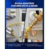 image:imageOrion Motor Tech R410a Adapter 516 Female to 14 Male Air Conditioner amp Hose Connectors for R410a Refrigerant Mini Split HVAC Recharging amp More Set of 4 Angled AdaptersR410a