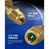 image:imageOrion Motor Tech R410a Adapter 516 Female to 14 Male Air Conditioner amp Hose Connectors for R410a Refrigerant Mini Split HVAC Recharging amp More Set of 4 Angled AdaptersR32  R454B