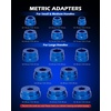 image:imageOrion Motor Tech 33pc Bearing Press Kit for Small Vehicles Bearing Race and Seal Driver Set with Metric SAE Adapters Seal Driver Set with 3 Knurled HandlesSmall