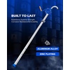 image:imageOMT 55 Gallon Drum Pump Lever Action Barrel Pump for 15 to 55 gal Drums  Heavy Duty Barrel Hand Pump with Telescoping Suction Tube Transferring Heating Oil Motor Oil Transmission FluidBlue Rotary Action Aluminum Pump
