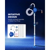 image:imageOMT 55 Gallon Drum Pump Lever Action Barrel Pump for 15 to 55 gal Drums  Heavy Duty Barrel Hand Pump with Telescoping Suction Tube Transferring Heating Oil Motor Oil Transmission FluidBlue Rotary Action Aluminum Pump
