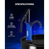 image:imageOMT 55 Gallon Drum Pump Lever Action Barrel Pump for 15 to 55 gal Drums  Heavy Duty Barrel Hand Pump with Telescoping Suction Tube Transferring Heating Oil Motor Oil Transmission FluidBlue Lever Action Reinforced PP Pump