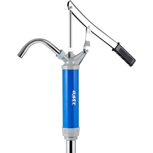 image:imageOMT 55 Gallon Drum Pump Lever Action Barrel Pump for 15 to 55 gal Drums  Heavy Duty Barrel Hand Pump with Telescoping Suction Tube Transferring Heating Oil Motor Oil Transmission FluidBlue Lever Action Steel Pump