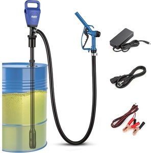 image:imageOMT 55 Gallon Drum Pump Lever Action Barrel Pump for 15 to 55 gal Drums  Heavy Duty Barrel Hand Pump with Telescoping Suction Tube Transferring Heating Oil Motor Oil Transmission FluidBlue Electric Reinforced PP Pump