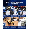 image:imageOMT 2 in 1 Brake Caliper Compression Tool amp Radiator Fluid Bleeder Kit  Handheld Vacuum Pump Brake Bleeder Tool Set Disc Brake Pad Service Tool with Thrust Bolt Retaining Plates amp 18 AdaptersBlack