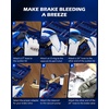 image:imageOMT 2 in 1 Brake Caliper Compression Tool amp Radiator Fluid Bleeder Kit  Handheld Vacuum Pump Brake Bleeder Tool Set Disc Brake Pad Service Tool with Thrust Bolt Retaining Plates amp 18 AdaptersBlue
