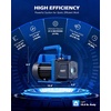 image:imageOMT 5 Gal Vacuum Chamber amp 35 CFM Pump Kit for Resin Degas Blue  Safe Overheat Protection 14HP Pump Pulls to 375 Microns SS Pot with 05 Tempered Glass Lid 5ft Hose IncludedBlue