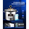image:imageOMT 5 Gal Vacuum Chamber amp 35 CFM Pump Kit for Resin Degas Blue  Safe Overheat Protection 14HP Pump Pulls to 375 Microns SS Pot with 05 Tempered Glass Lid 5ft Hose IncludedBlack