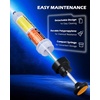 image:imageOMT Manual Fluid Extractor Syringe Pump for Auto Oil Change 350mL Blue  Heat amp ChemicalResistant Polypropylene ORing amp Rubber Leakproof Seal Clear Quart amp mL Scales 3 Hoses for Suction Fillorange