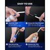 image:imageOMT Manual Fluid Extractor Syringe Pump for Auto Oil Change 350mL Blue  Heat amp ChemicalResistant Polypropylene ORing amp Rubber Leakproof Seal Clear Quart amp mL Scales 3 Hoses for Suction Fillblue