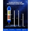 image:imageOMT Manual Fluid Extractor Syringe Pump for Auto Oil Change 350mL Blue  Heat amp ChemicalResistant Polypropylene ORing amp Rubber Leakproof Seal Clear Quart amp mL Scales 3 Hoses for Suction Fillblue