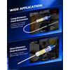 image:imageOMT Manual Fluid Extractor Syringe Pump for Auto Oil Change 350mL Blue  Heat amp ChemicalResistant Polypropylene ORing amp Rubber Leakproof Seal Clear Quart amp mL Scales 3 Hoses for Suction Fillblue