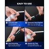image:imageOMT Manual Fluid Extractor Syringe Pump for Auto Oil Change 350mL Blue  Heat amp ChemicalResistant Polypropylene ORing amp Rubber Leakproof Seal Clear Quart amp mL Scales 3 Hoses for Suction Fillorange
