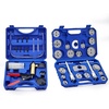 image:imageOMT 2 in 1 Brake Caliper Compression Tool amp Radiator Fluid Bleeder Kit  Handheld Vacuum Pump Brake Bleeder Tool Set Disc Brake Pad Service Tool with Thrust Bolt Retaining Plates amp 18 AdaptersBlue