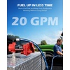 image:imageOMT 12V 20 GPM Fuel Transfer Pump with Manual Nozzle amp Filter  20 GPM High Flow Gasoline amp Diesel Transfer Pump Portable Electric Fuel Pump for Trucks Tractors Farm amp Jobsite Use20GPM Gas Pump Kit