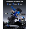 image:imageOrion Motor Tech Coolant Vacuum Refill Kit Cooling System Vacuum Fill Tool with Leak Detector 5 Round Adapters 1 Conical Adapter Radiator Coolant Fill Kit with DualMovement Gauge for Vacuum LeakBlue
