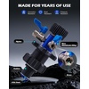 image:imageOrion Motor Tech Coolant Vacuum Refill Kit Cooling System Vacuum Fill Tool with Leak Detector 5 Round Adapters 1 Conical Adapter Radiator Coolant Fill Kit with DualMovement Gauge for Vacuum LeakGray
