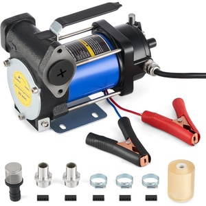 image:imageOMT 12V 20 GPM Fuel Transfer Pump with Manual Nozzle amp Filter  20 GPM High Flow Gasoline amp Diesel Transfer Pump Portable Electric Fuel Pump for Trucks Tractors Farm amp Jobsite Use12GPM Gas Pump